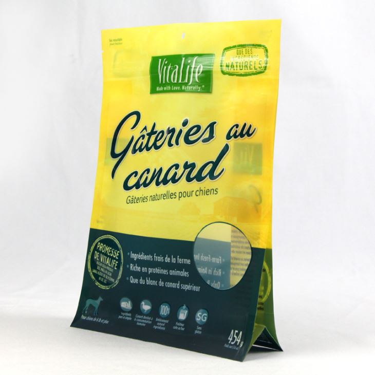 کیسه غذای سگ با پنجره