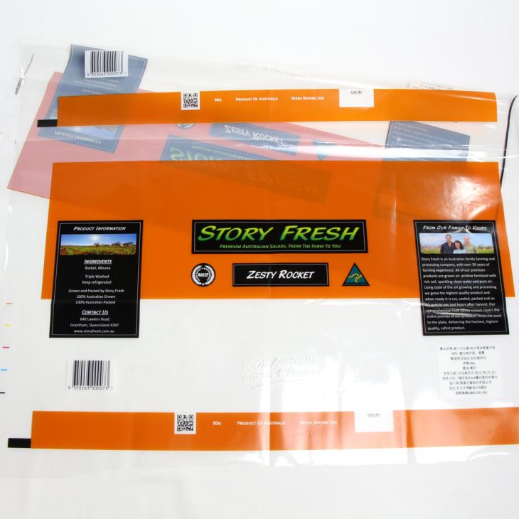 35 فیلم Micon ضد تورم BOPP مورد استفاده برای بسته بندی سبزیجات / سالاد