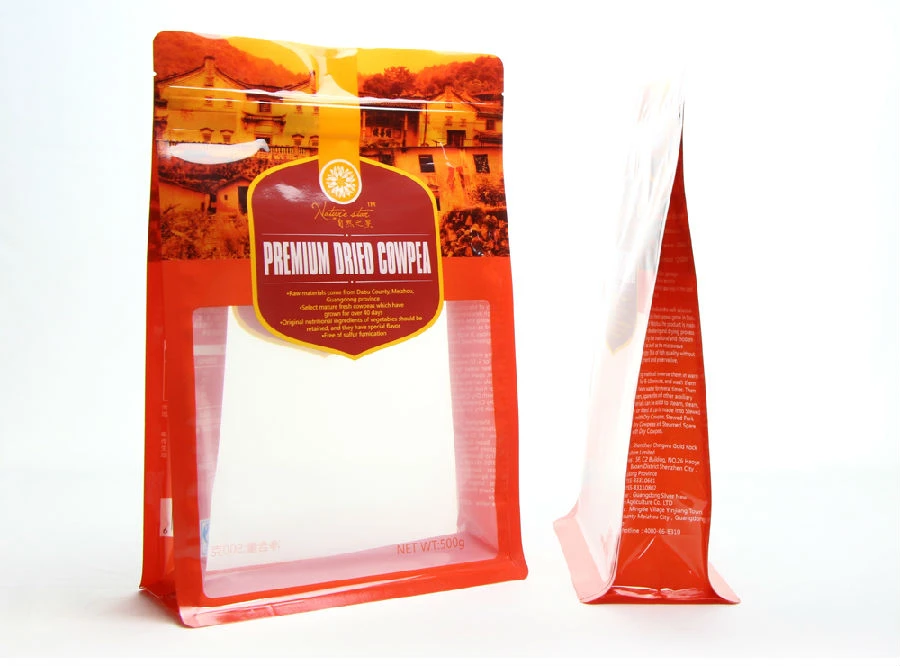 ziplock food bag with clear window