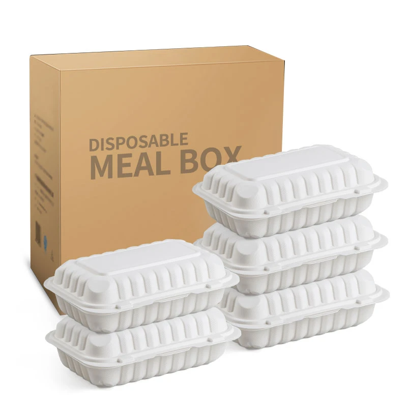 بسته بندی مواد غذایی زیست تخریب پذیر Eco Containers Hot Food Clamshell Contai...