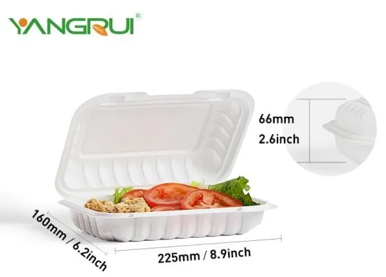 ظرف باقیمانده سفید 9x6 اینچ