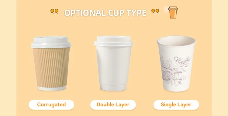 custom printed paper coffee cups