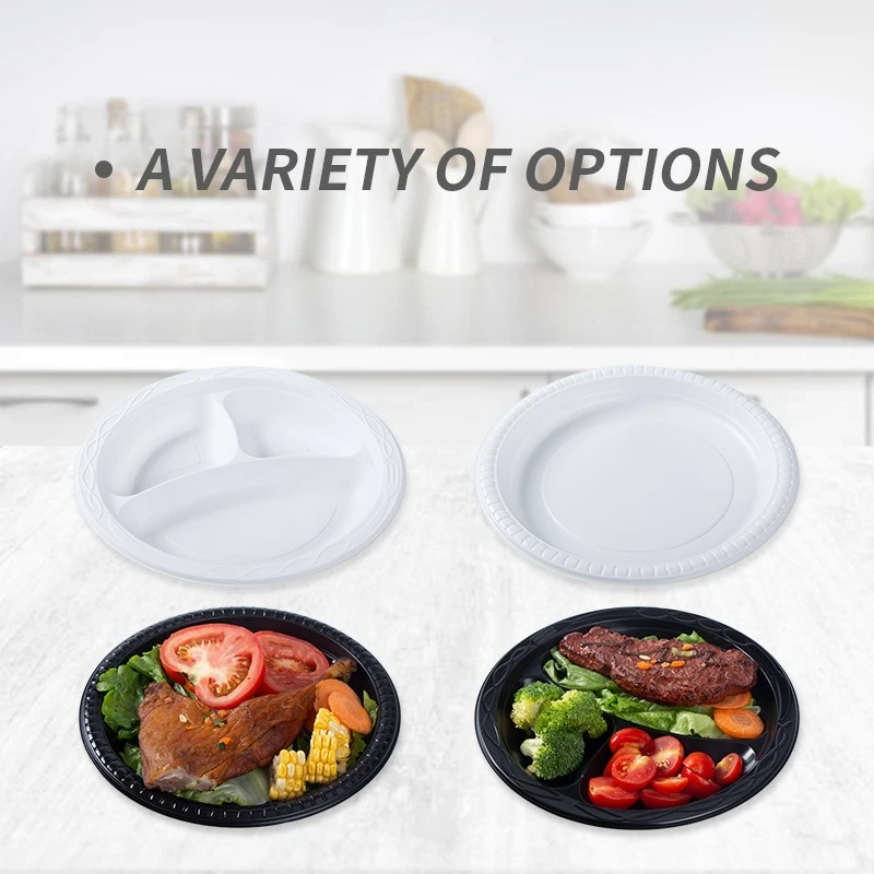P1-091-PT4 Reusable Plastic Plates: Durable, Stylish, And Perfect For Every Occasion