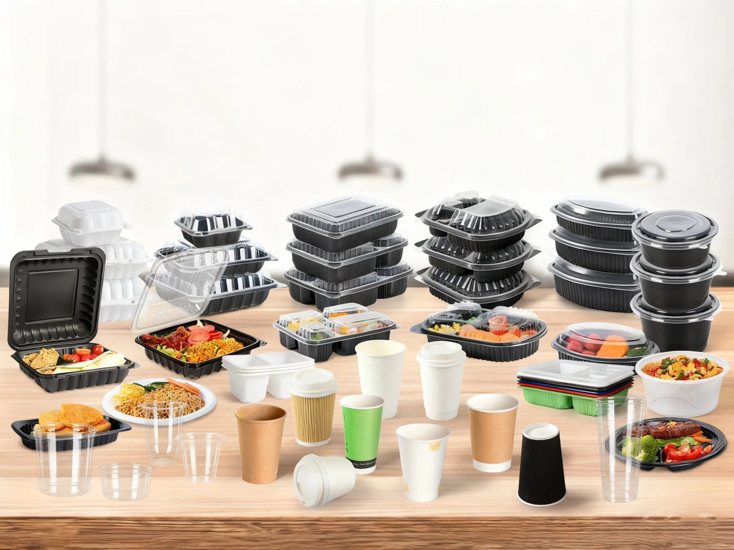 takeout food boxes