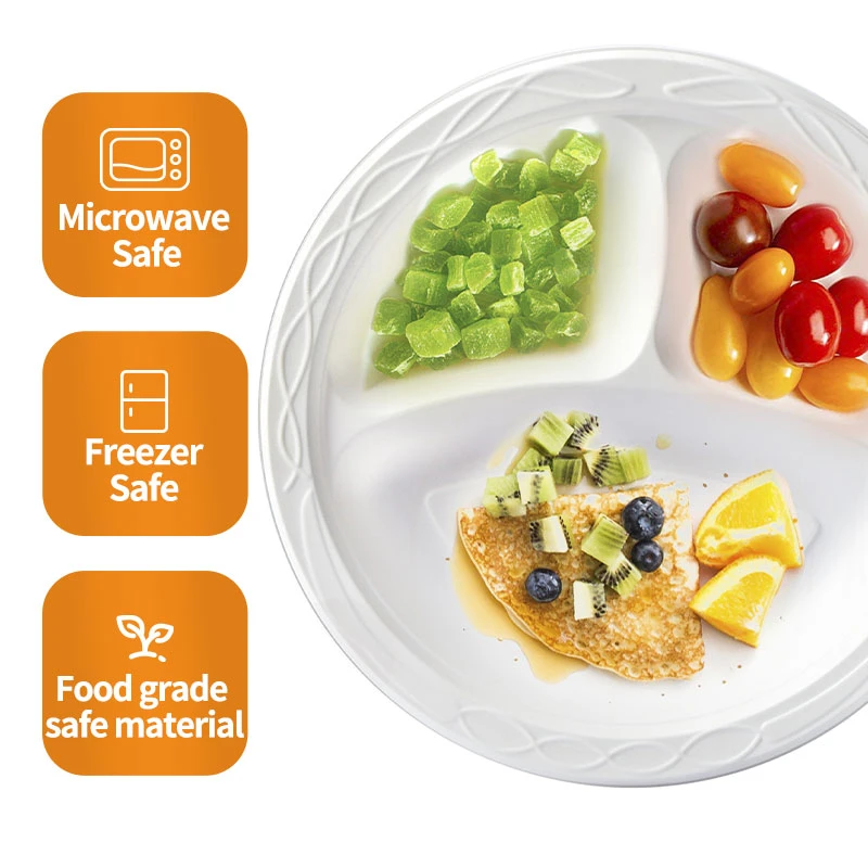 reusable plastic plates in bulk