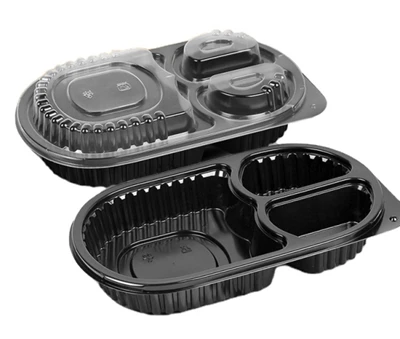 Oval 3 Compartment Food Container Oval 3 Compartment Food Container